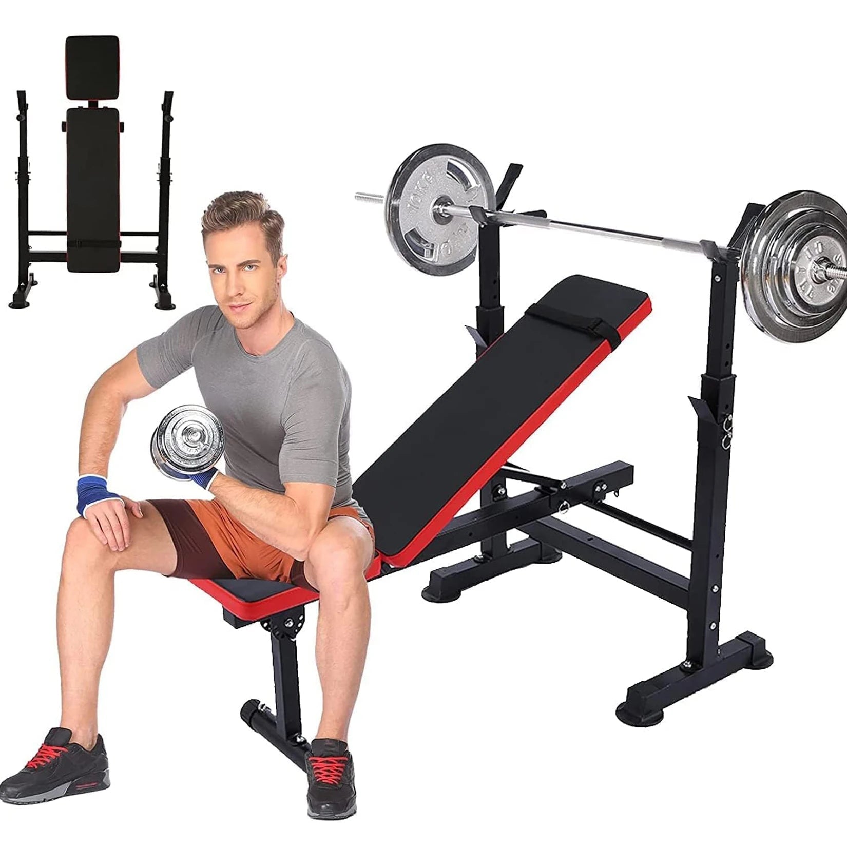 6-in-1 Weight Bench Set