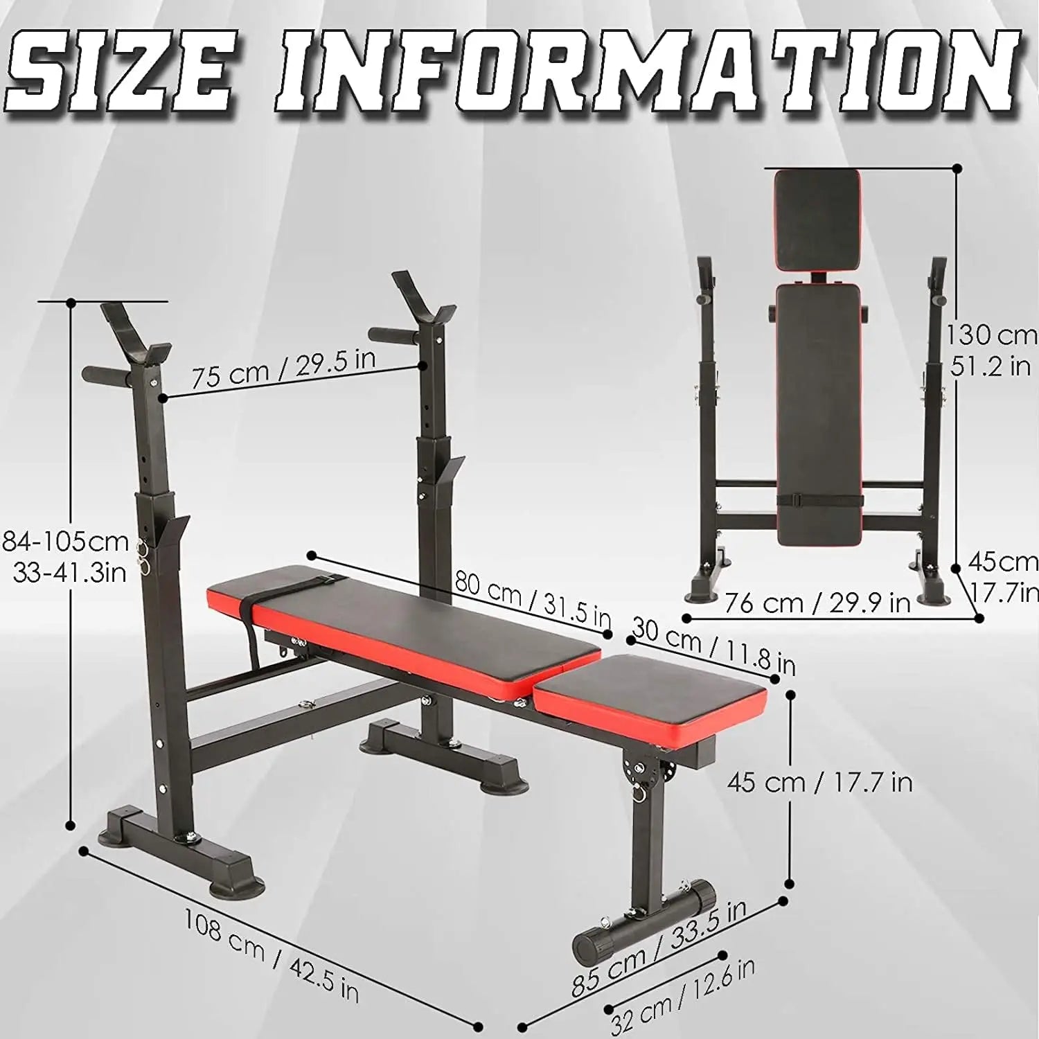 Ensemble de banc de musculation 6 en 1