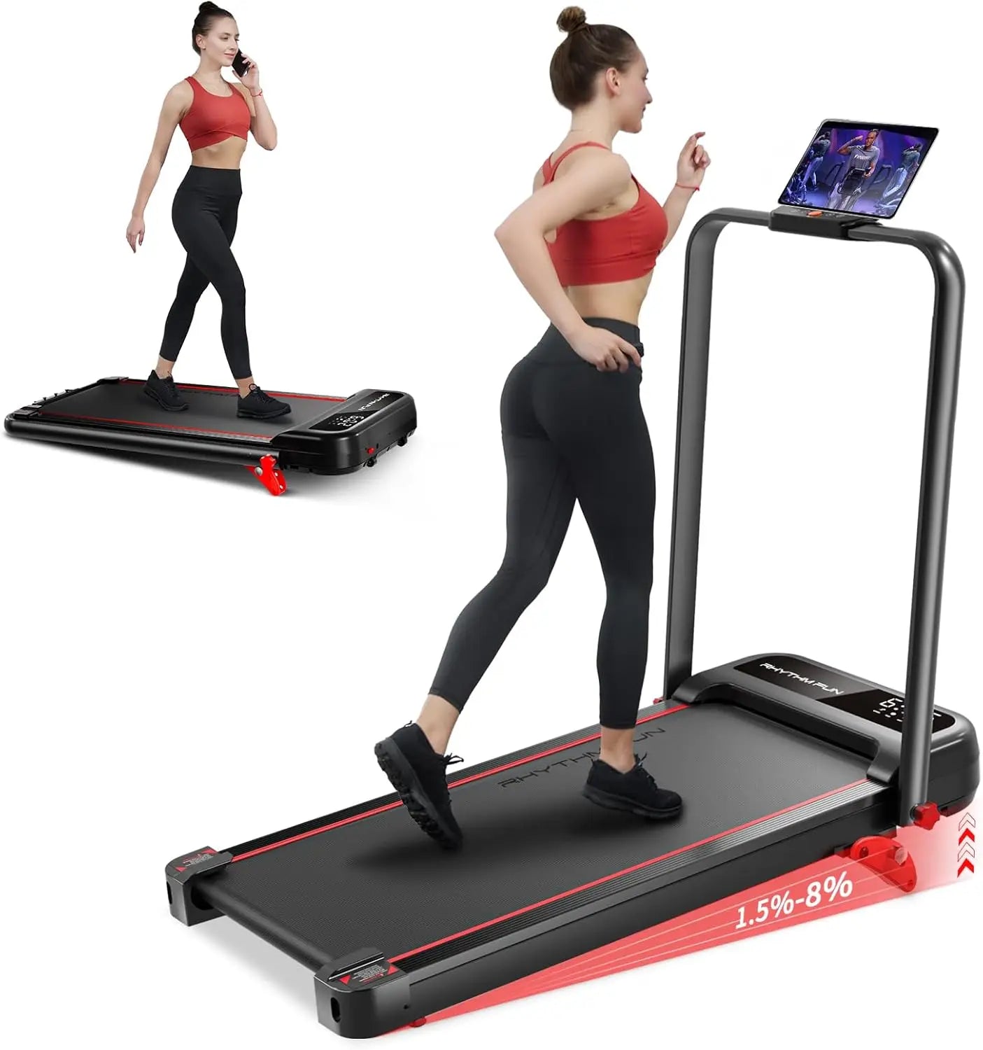 Foldable Treadmill with Handlebar