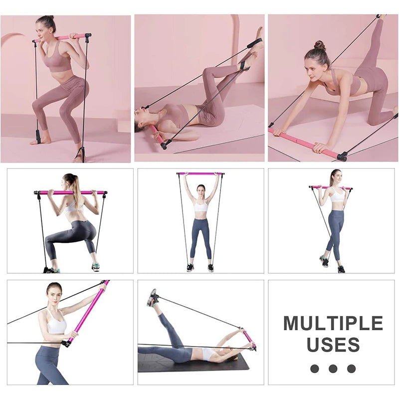 Multifunctional Pilates Bar & Tension Rope