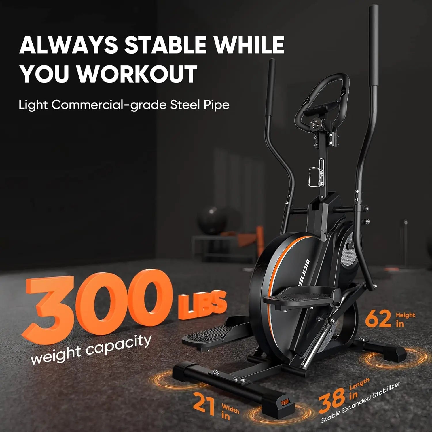 Pro Cardio Climber Stepping Elliptical Machine – 3-in-1